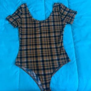 Plaid body suit, Size small, worn once